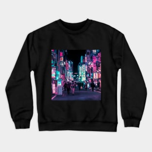 Neon Overload in Tokyo Crewneck Sweatshirt